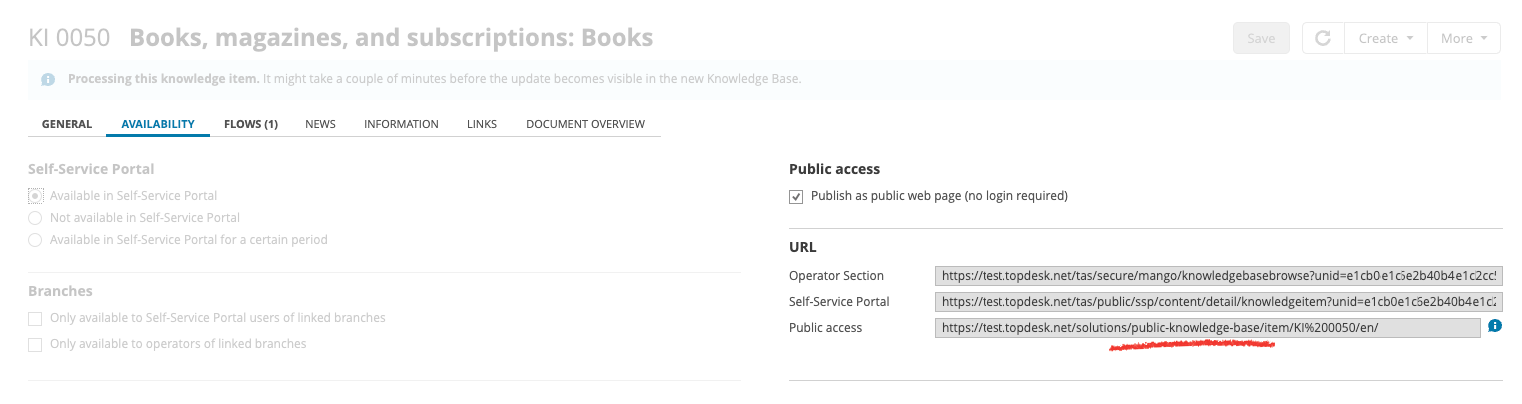 Location of Public Knowledge Item url on Knowledge Item card